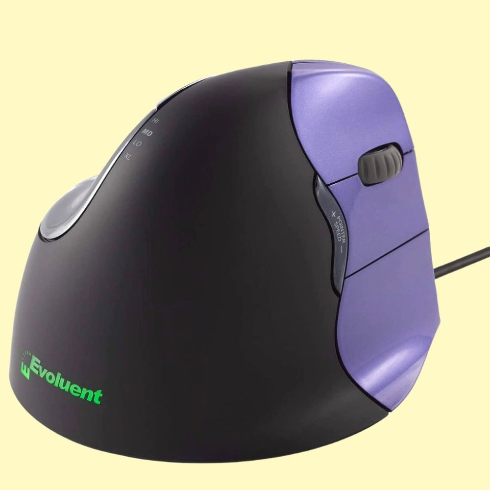 Mouse, Evoluent VM4S Wired USB Vertical Right Hand Ergonomic Mouse NEW Open Box